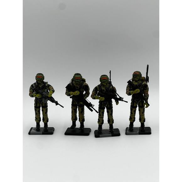Hasbro Other - GI Joe Hit & Run v1 x 4 1988 Hasbro Vintage Fire Team Army Troop Builder Rearmed